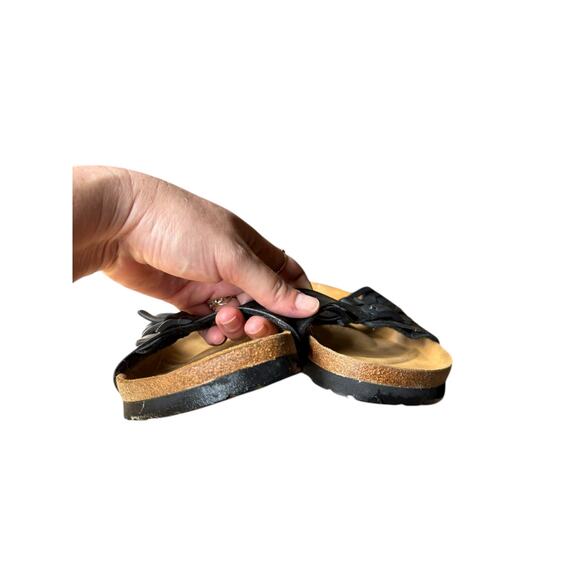 Betula Birkenstock Granada Black Strappy Slip On Adjustable Sandal - W10/M8 - Picture 8 of 10